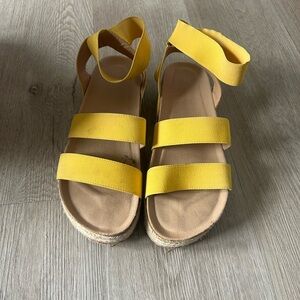Yellow Women's Espadrille  Sandals